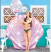 INTEX 57257 Pink Shell Mount Sequined Swimming mount Specification image